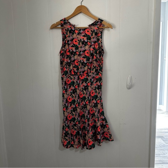 J Crew Mercantile Pink and Black Sheath Mini Dress for Wedding Guest - Picture 1 of 4